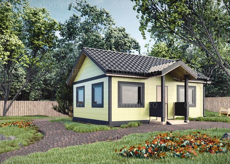 Проект дачного дома «Дачник-4» 6x9 м., площадь 47,2 кв.м.